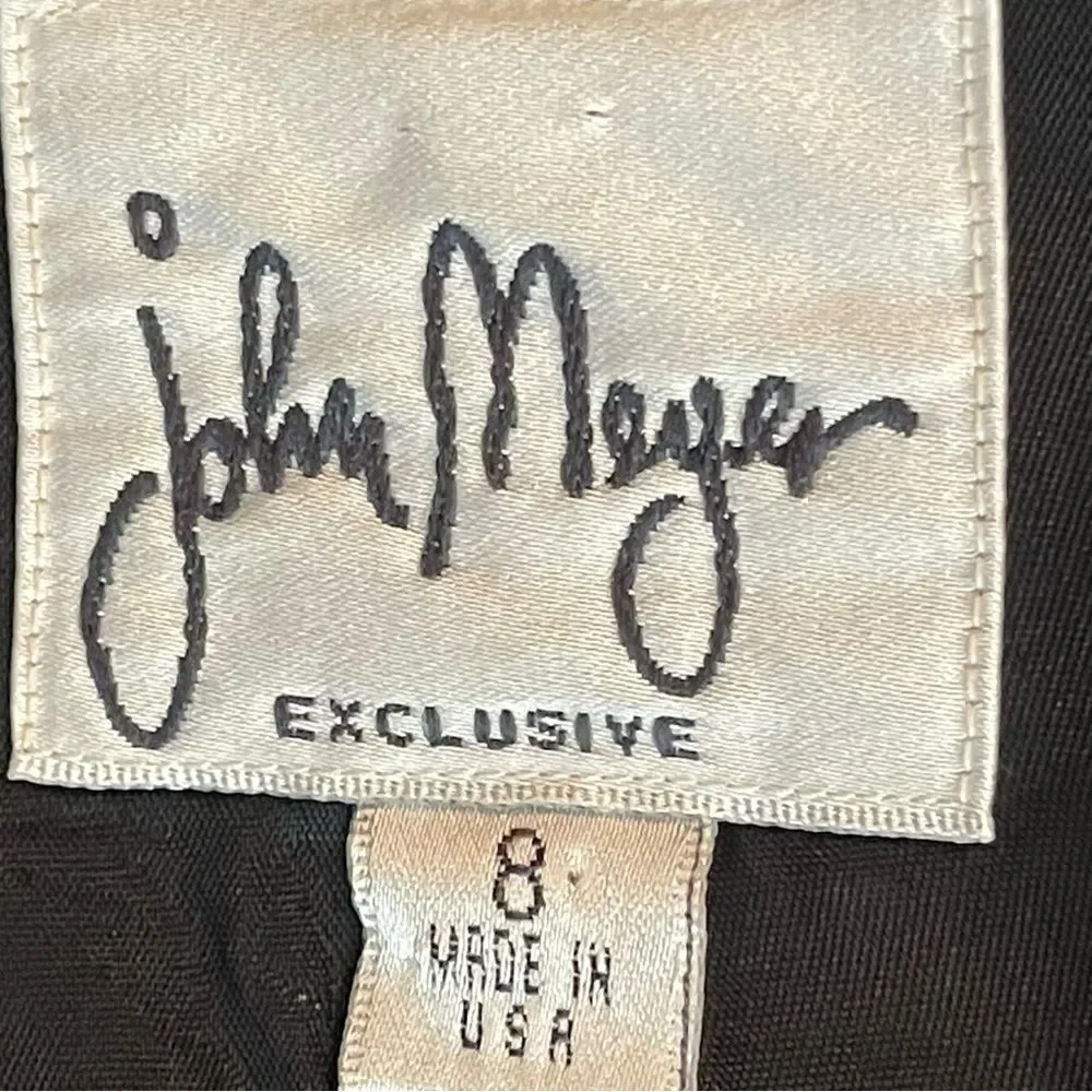John Meyer Black Wool Blend Long Jacket NWOT Size 8